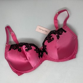 Agent Provocateur Molly Candy Pink Silk Bra 36E NWT $250