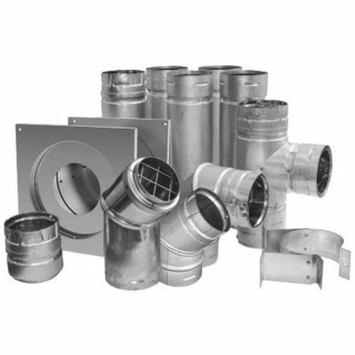 Duravent 3PVL-KHE 3'' Universal Pellet Vent Corner Installation Pipe Kit