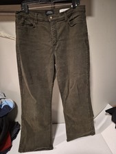 NEW NYDJ Women's 14 Green Marilyn Straight Denim Jeans Lift Tuck Stretch Classic