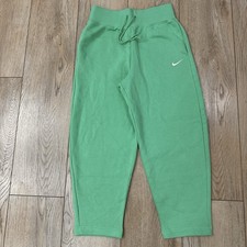 Nike Women's Sportswear Phoenix Fleece High-Waisted Joggers Size M Green
