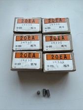 1/4 X 1/2 DOWEL PINS- 20 PIECES In A Box Lot Of 6 Boxes 120 Pins Total