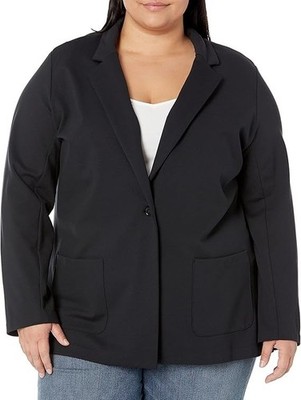 Amazon Essentials Women's Relaxed-Fit Soft Ponte Blazer Plus Size 3X NAVY BLUE