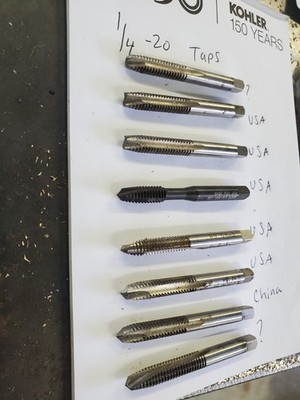 1/4''-20 thread taps RH *used* good condition