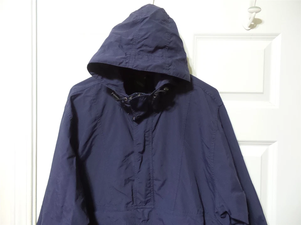 L.L.BEAN LARGE TALL PULLOVER JACKET MEN'S COLD WEATHER 0 AM49 WINDBREAKER BLUE - Image 3 of 4