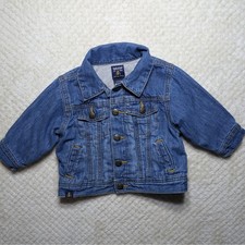 babyGAP giacca camionista denim lavaggio medio bambino foderata blu 3-6 mesi