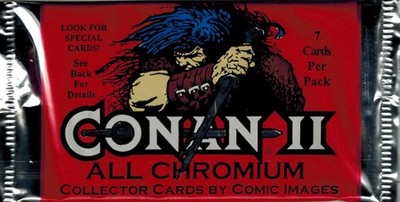1994 Comic Images Conan II All Chromium Fantasy Art Trading Card Packs(2)