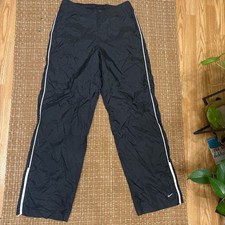VTG Nike Youth. Windbreakers Track Pants Size L 12/14 Black Y2K