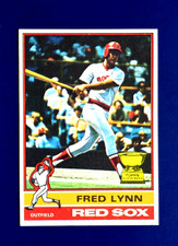 Fred Lynn Rookie Card 1976 Topps #50 Red Sox RC ROY NM NR MINT *GWCARDS*. rookie card picture
