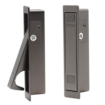 2 Pack Pocket Door Pull Handle Press Finger Edge Pull Push Flush Mount Door P...