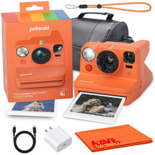 Polaroid Now Gen 3 Coral Instant Camera Bag Bundle
