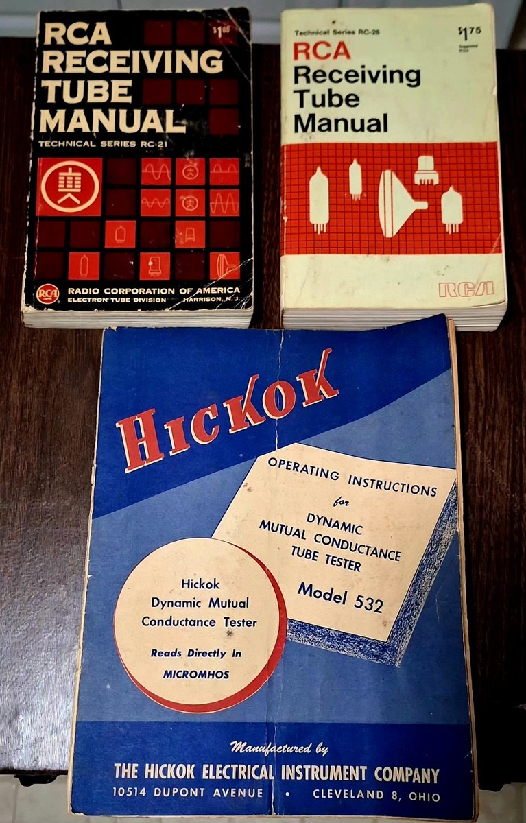 Manuale Per Tester Tubi Hickok 532 A Conduttanza Reciproca - Nuovo