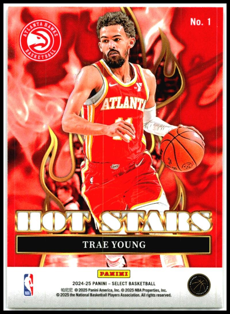 2024-25 Panini Select Hot Stars #1 Trae Young Atlanta Hawks | eBay