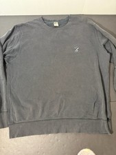 Kaws Peanuts Uniqlo Crewneck Sweater Mens Large Black Snoopy Sweatshirt