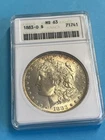 1883-O Morgan SILVER Dollar ANACS MS63 Old Soap Box Holder