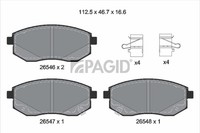 Pagid Bremsbelagsatz Scheibenbremse T4276N FüR Dacia Spring Cargo B6M1 Extreme