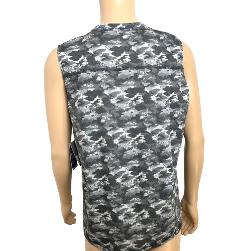 Colosseum Men’s Training Sleeveless Shirt L Grey Camouflage Tank Top Workout Gym - Picture 3 of 15