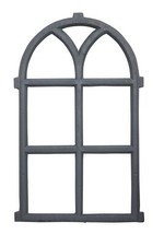 Stallfenster Fenster Scheunenfenster Eisen grau Eisenfenster 68cm Antik-Stil