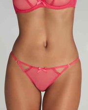 Vintage Agent Provocateur Fia Pink Tulle Brief AP2 UK 8-10 BNWT