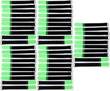 50 x Hook and Loop Cable Ties 160 x 16mm Neon Green Cable Hook and Loop Cable Hook and Loop Hook and Loop