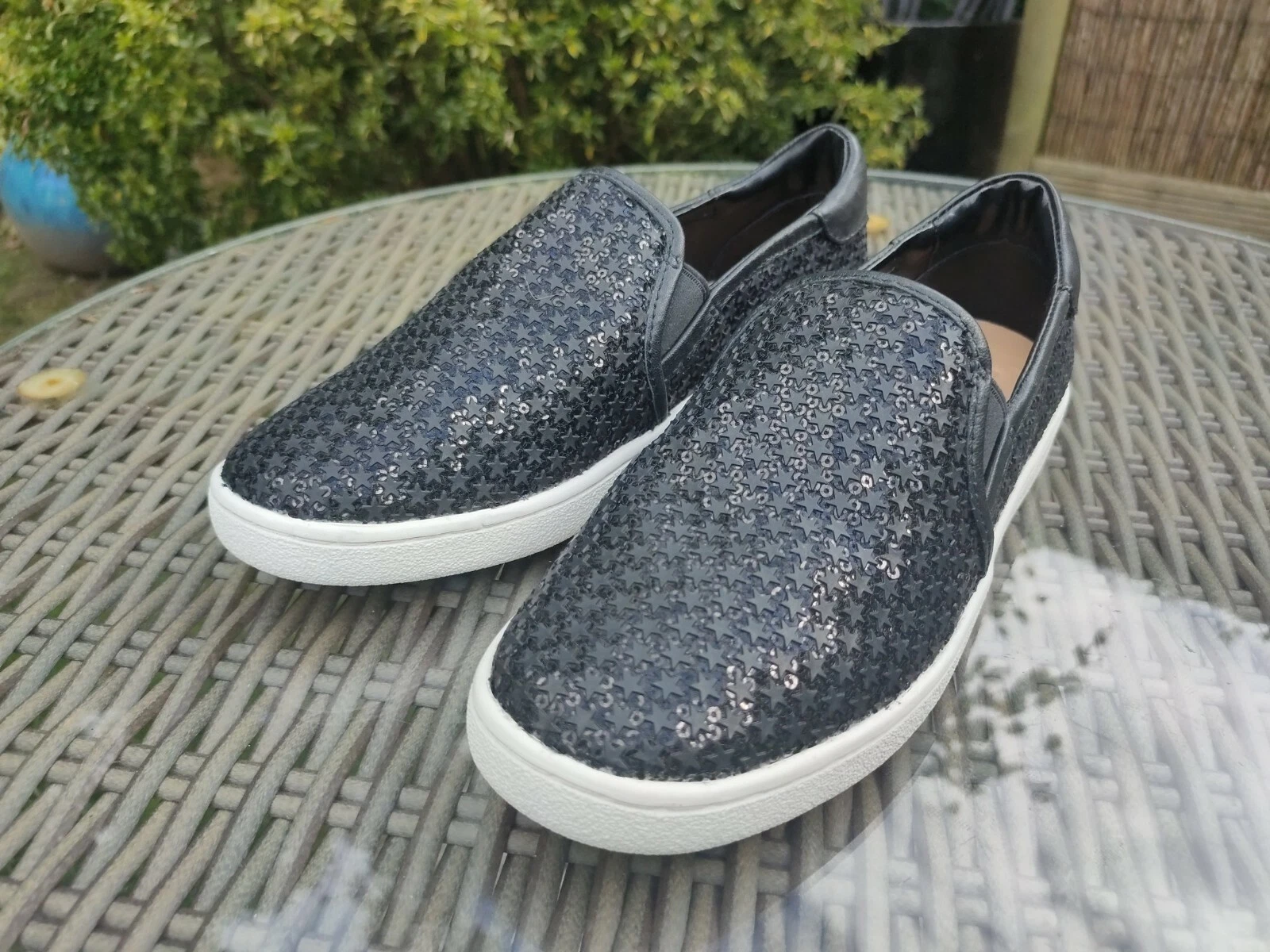 Ugg Cas Glitter Slip On. UK Size 5. Black Colour