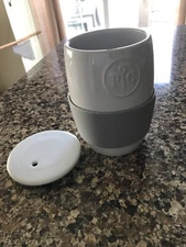 Pampered Chef Ceramic Egg Cooker #1529 MICROWAVE no Orig BOX, SHIPS FAST! MINT!