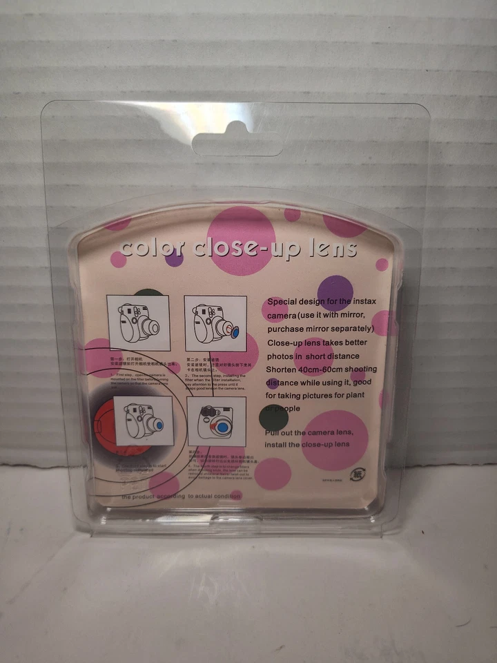 4 Pack Colored Close-Up Lens Filters For Fujifilm Instax Mini Camera 7S 8 8+ 9 - Image 2 of 2