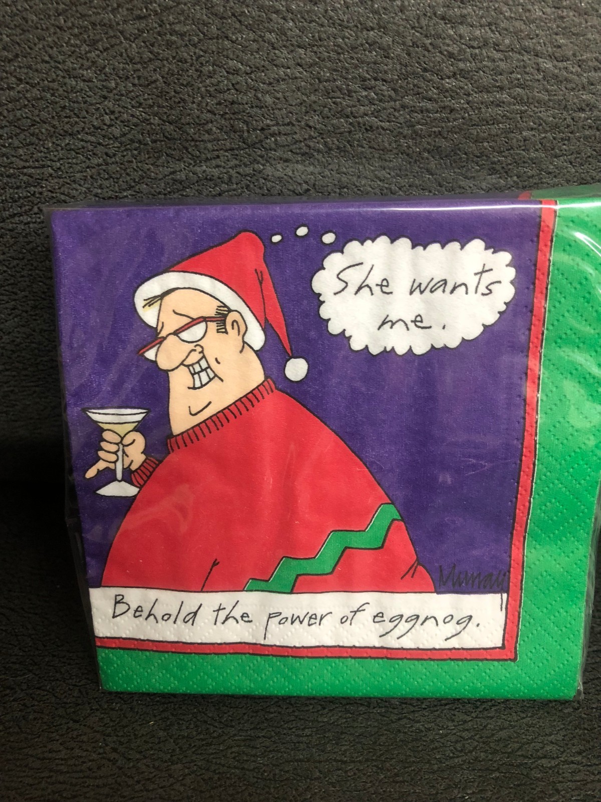Christmas Napkins Funny Saying 1 set of 20 beverage Christmas Napkins