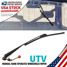 UTV Manual Hand Operated Windshield Wiper Blade Kit For KUBOTA RTV / Kymco UXV