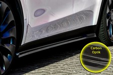 Seitenschweller Sideskirts aus ABS für Tesla Model Y + Performance Carbon Optik