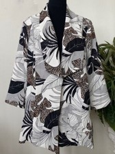 NWT CHICO'S WOMEN'S MULTICOLOR PRINTED OPEN DRAPE BLAZER JACKET SZ 16/18, 139