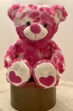 Dan Dee Teddy Bear Pink/ White Camouflage Collector's Choice 16"