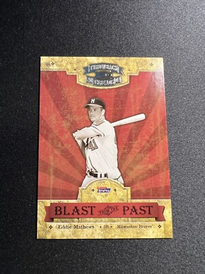 2004 Throwback Threads EDDIE MATHEWS Blast From The Past SP #d 1013/1500! BRAVES