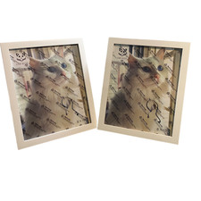 8x10 Picture Frames Set - 2 Pack Solid Wood Photo Frame With 8x10" White