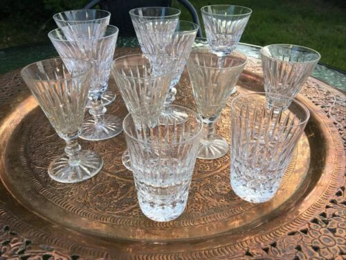 Crystal Cut Glass Clear Pottery, Porcelain & Glass Drinkware with Vintage