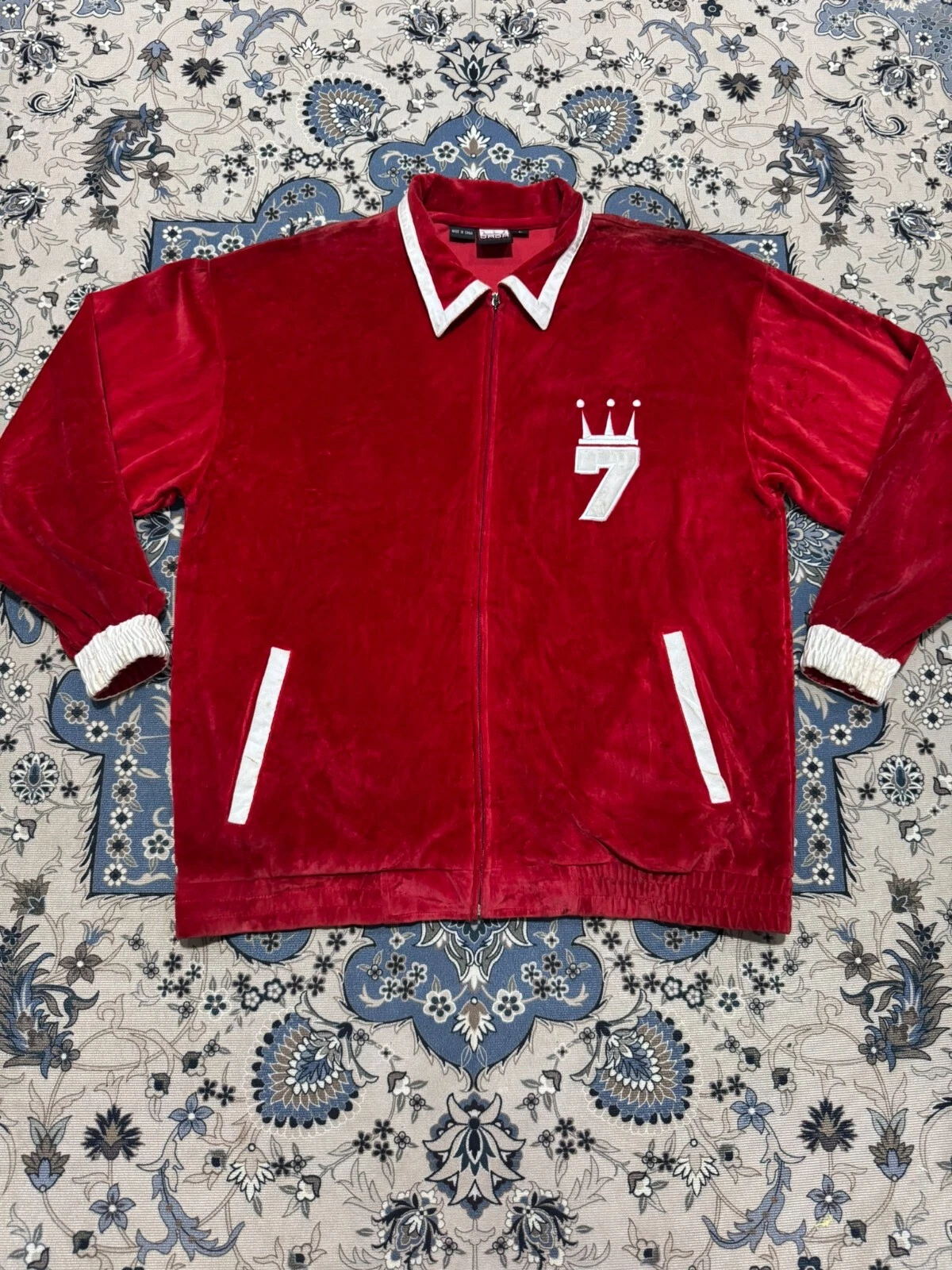 Veste de survêtement vintage Dada Supreme en velours