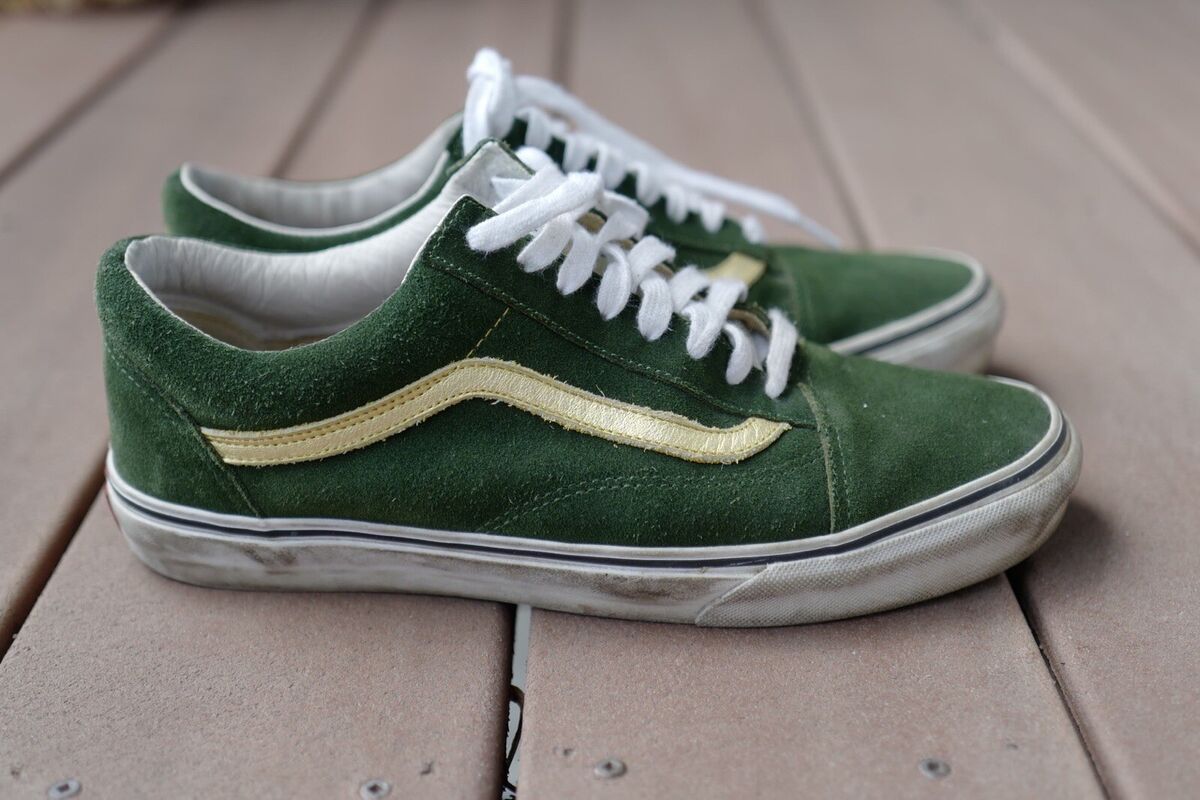 2012 Supreme X Vans Old Skool '92 Reissue Forest Green Gold 2012 Supreme X Vans Old Skool '92 Reissue Forest Green Gold