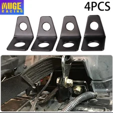 4PCS 4 Point Seat Belt Mounting 90 Degree Angle Brackets Kit Seat Belt L-Bracket