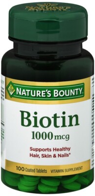 Biotin 1000mcg Tablet 100ct Nature's Bounty