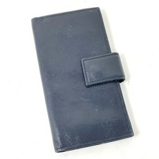 Tumi Soft Black Leather Credit Card Holder Bill Wallet Organizer