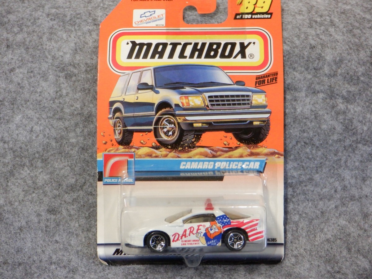 Matchbox - D.A.R.E. Camaro Police Car - New Sealed On Card | eBay