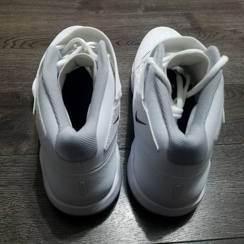 NIKE Zoom Force Savage Turf Football Shoes Mens 13.5 White Black Cleats - Picture 3 of 4