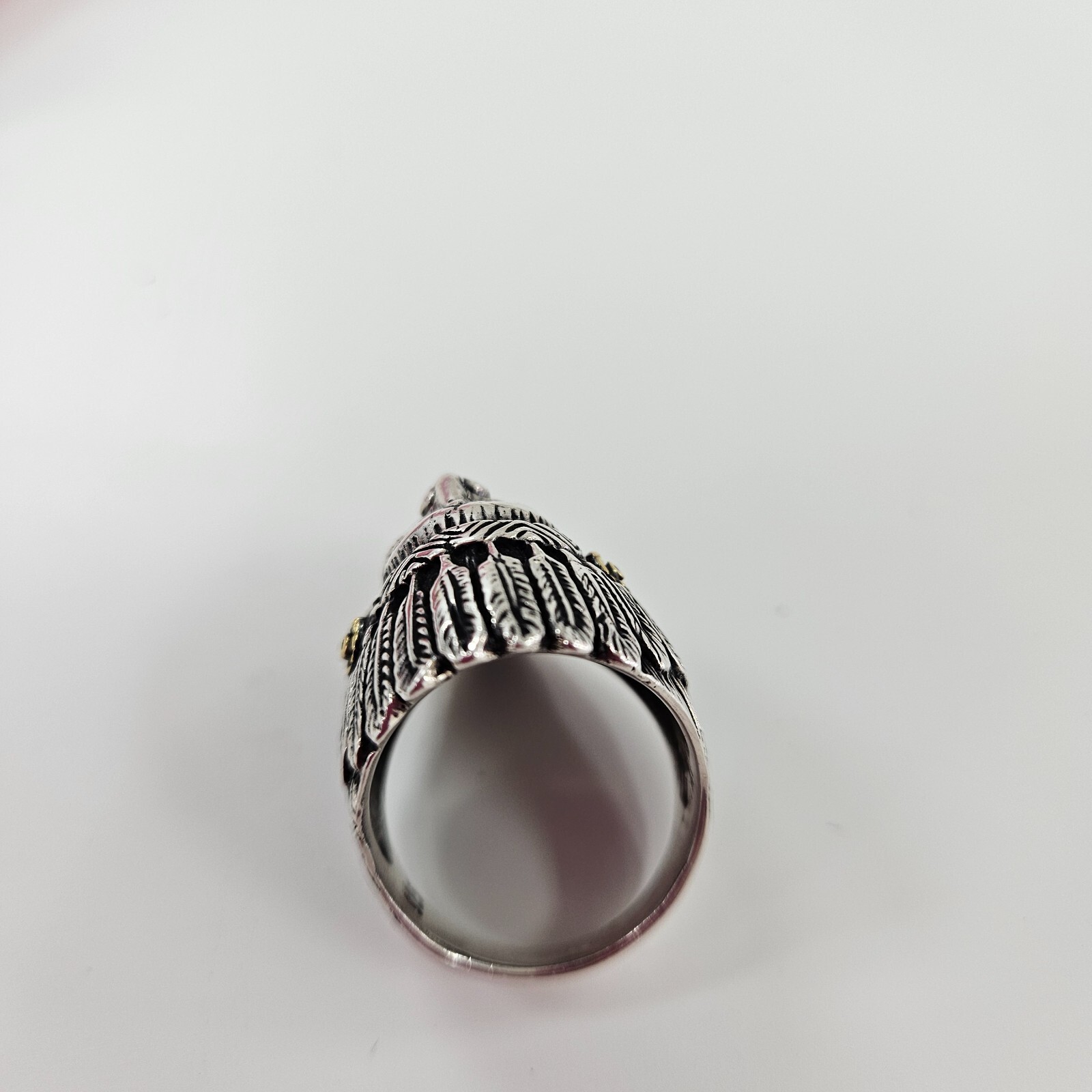 solid 925 sterling silver native AMERICAN heavy m… - image 2