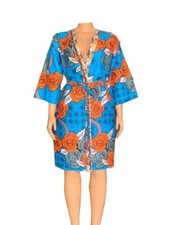 African print kimono robe womens