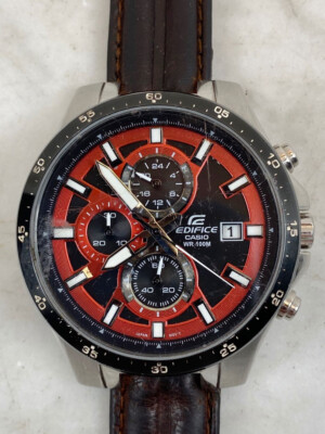 CASIO Edifice Chronograph Watch. WR 100M 5298 EFR-519 Japan Movt