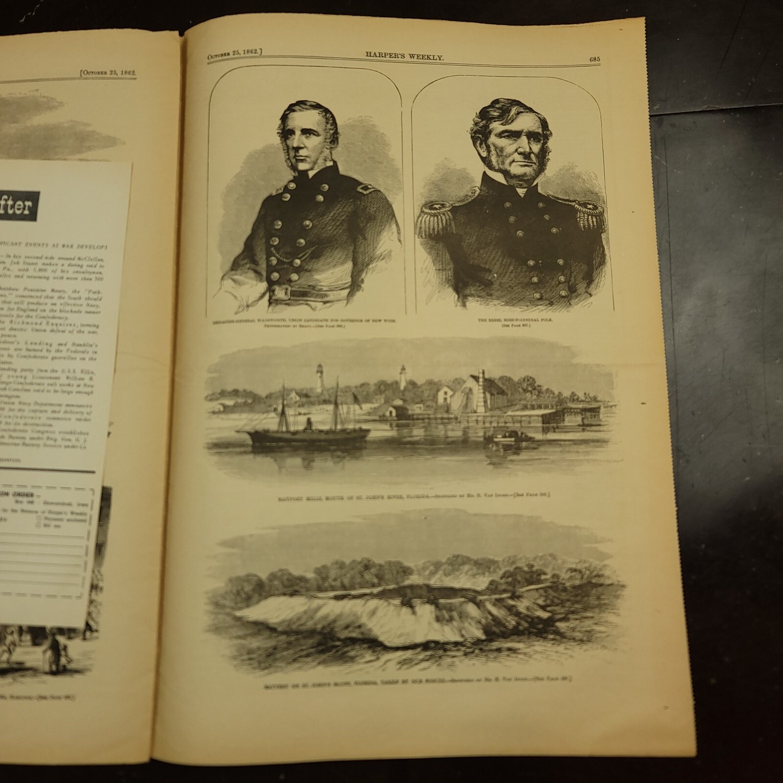 Reissue Of Harpers Weekly Civil War Era Newspaper Journal of Civilization No 304
