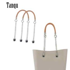 1 coppia intrecciata Obag maniglie tessuto lungo spalla catena cinghie per O bag