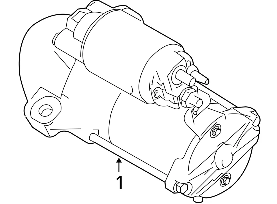Solenoide motor de arranque Mercury Sable 2008-2009 fabricante original FBKYU Foto 4 de 4