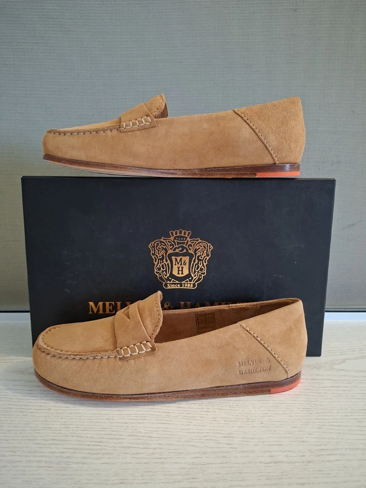 Melvin & Hamilton Thea 3, mocasines talla 37(38EU) plantilla 24.5cm, piel Marron - Imagen 1 de 4