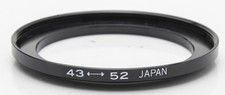 Filter Adapter 43-52 43mm 52mm Step-Up Adapter Ring 43 mm 52 mm