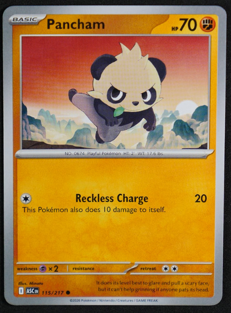Pancham Normal Common #115/217 ME: Ascended Heroes NM
